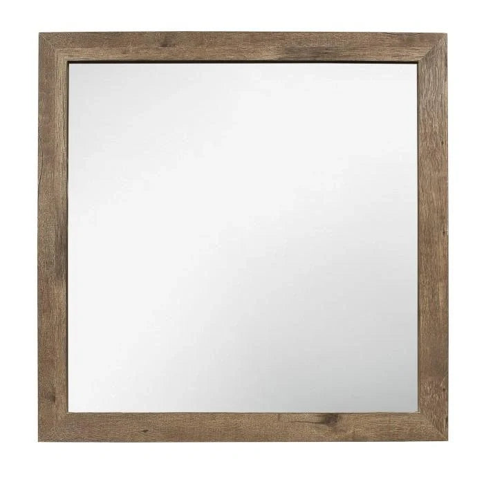 Mandan Mirror in Weathered Pine 1910-6