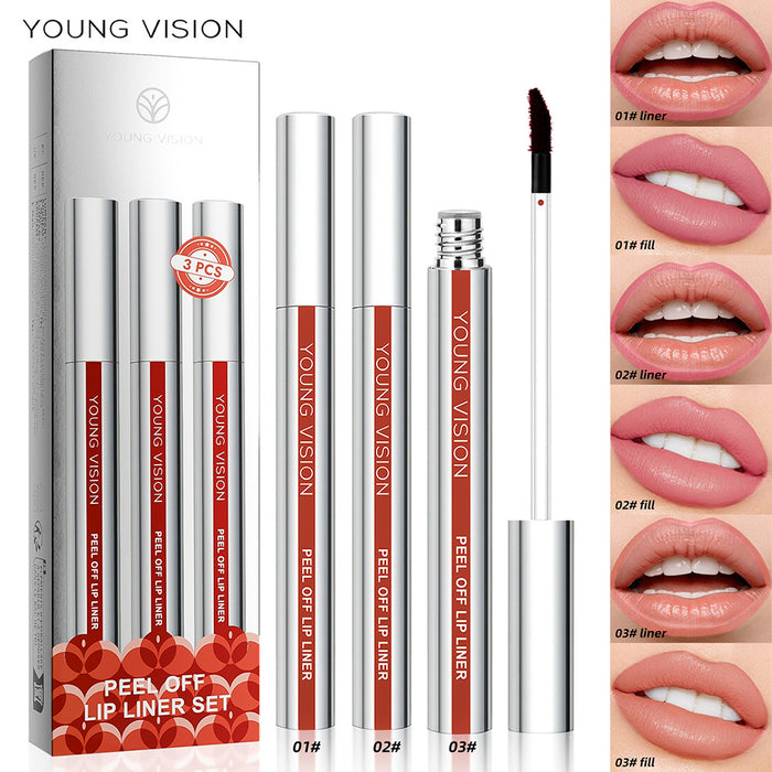 Matte Peel-Off Lip Liner Set