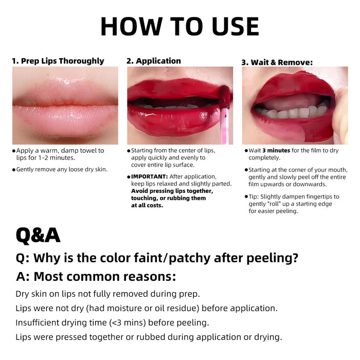 Matte Peel-Off Lip Liner Set