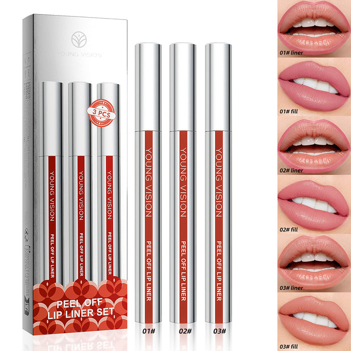 Matte Peel-Off Lip Liner Set