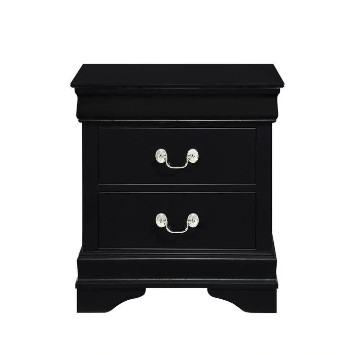 Mayville 2 Drawer Nightstand in Black 2147BK-4