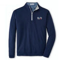 Mens Peter Millar Qtr Zip- Navy