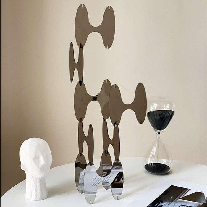 Acrylic Mirror Geometric Ornaments