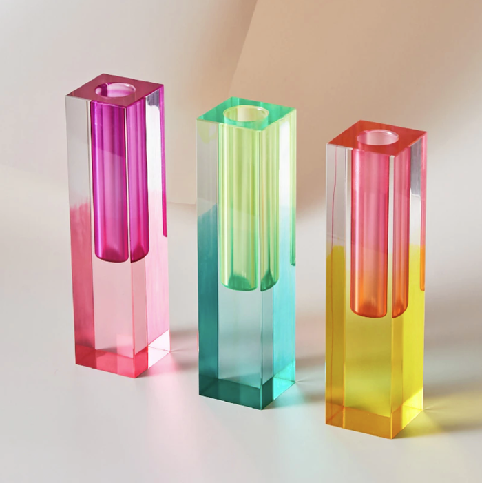 Modern Prism Acrylic Vase & Desktop Organizer-Letifly Lights and Decor