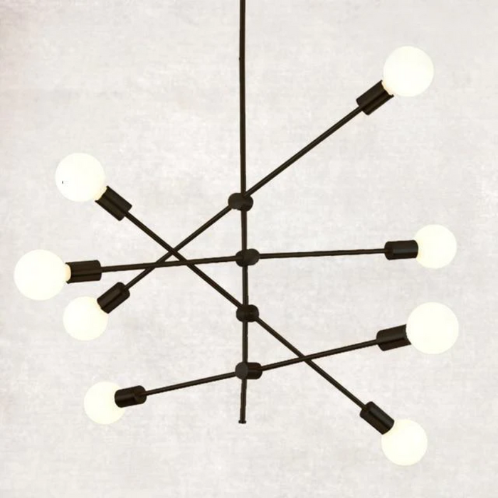 8 Bulbs / Black