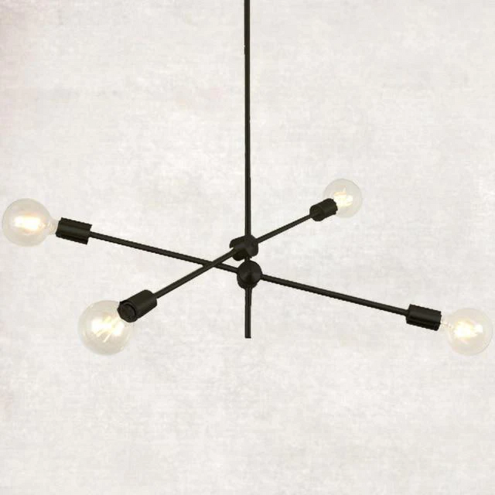 4 Bulbs / Black