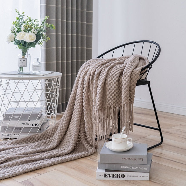 Striped Waffle Knit / Khaki