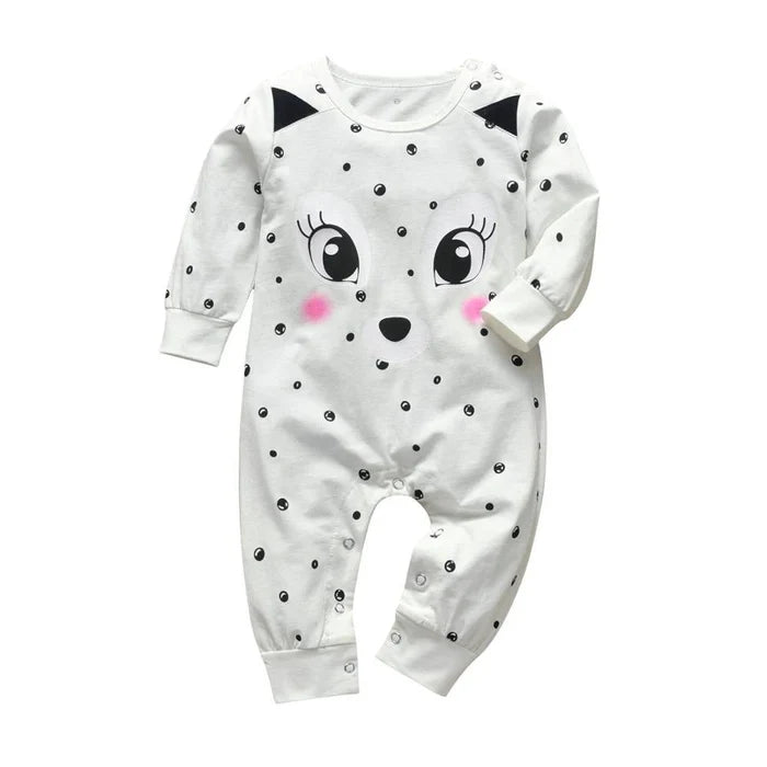 Mom+Dad=Me Baby's Gray Cotton Romper