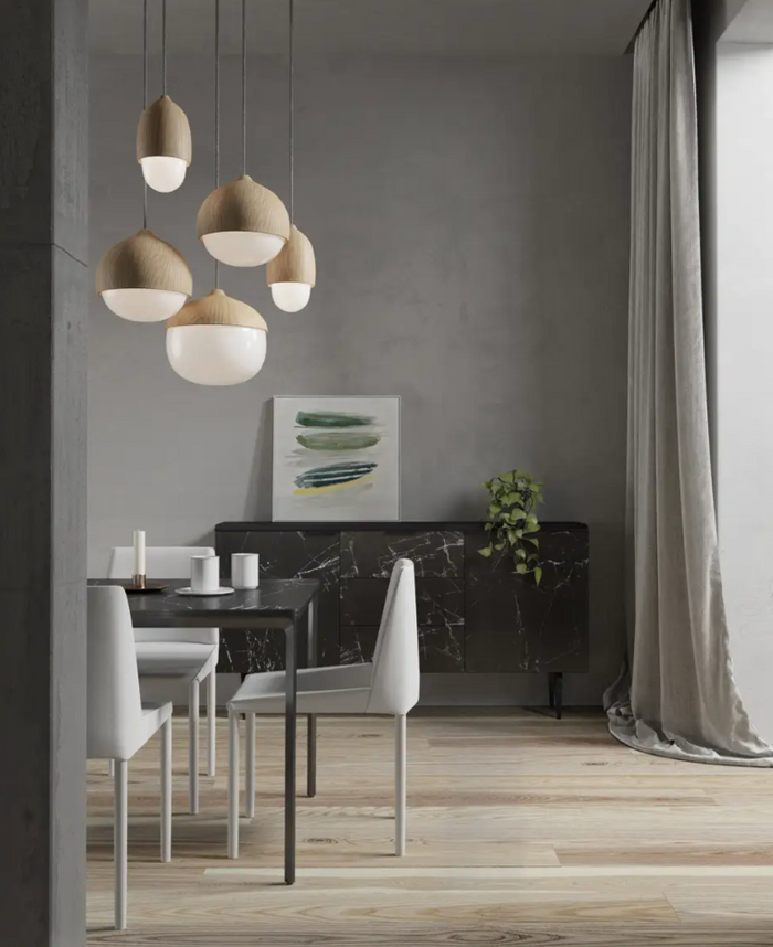 Moon Glass Acorn Pendant-Letifly Lights and Decor