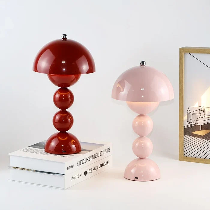 Table Lamp Mushroom Bud Atmosphere Night Light Nordic Style Retro Creative Living Room Bedroom Desk Decorative Light Girl Gift-Letifly Lights and Decor