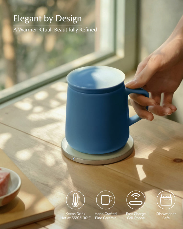 Neo Self-heating Mug Set - Deep Navy-Letifly Lights and Decor