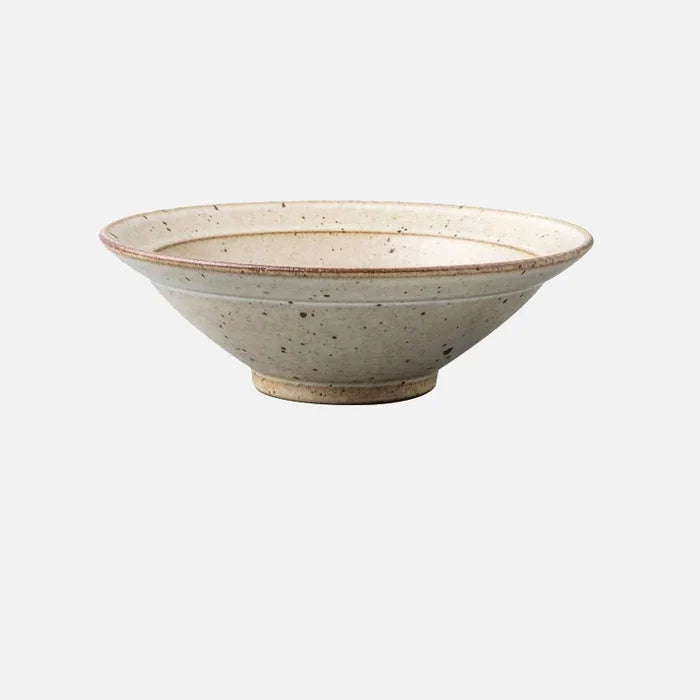 KINGLANG Hand Made Bowl Ceramic Deep Bowl Creative Round Noodle Bowl Dishes Ramen Soup Dumpling Bowls-Letifly Lights and Decor