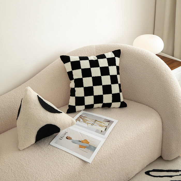 Pillows in Black and White Cushion Geometric Shape for Living Room