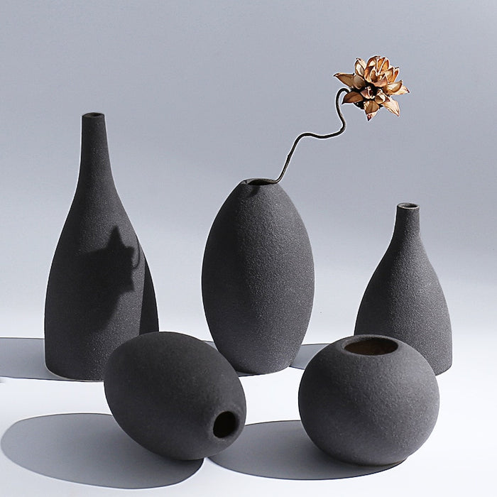 Simple Ceramic Ornaments Flower Vases