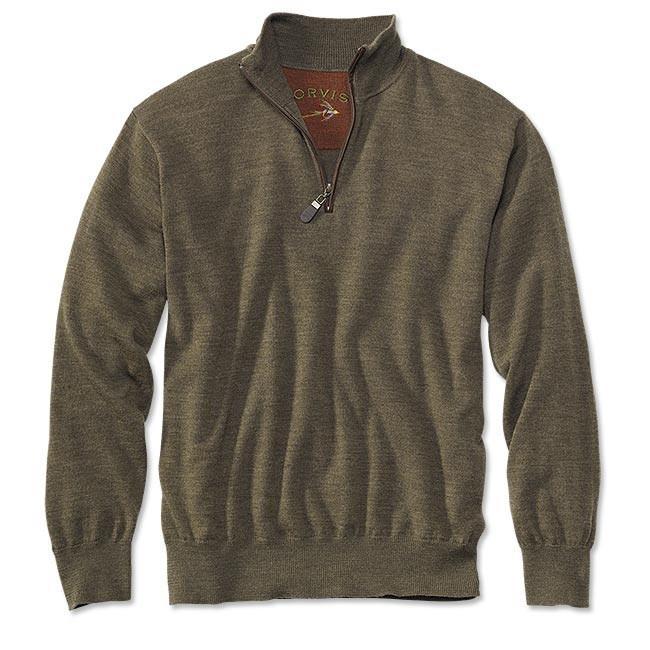 Orvis Merino Wool Zip Neck Sweater