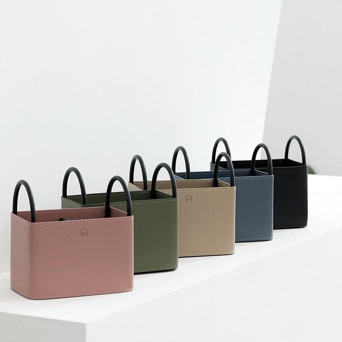 Storage Organizers in Leather Metal Small Basket Home Decorations