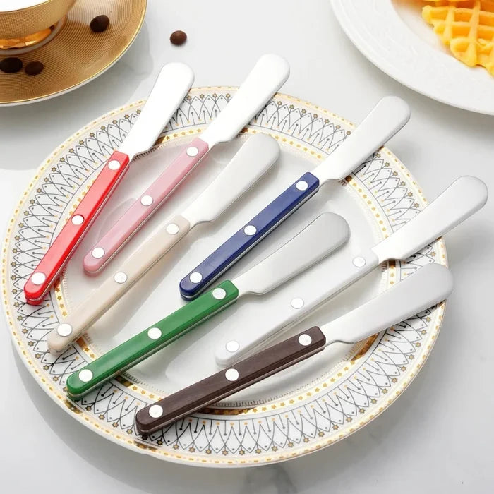1 Piece 304 Stainless Steel Cheese Butter Knife Western Food Bread Jam Cream Knife Cutlery-Letifly Lights and Decor