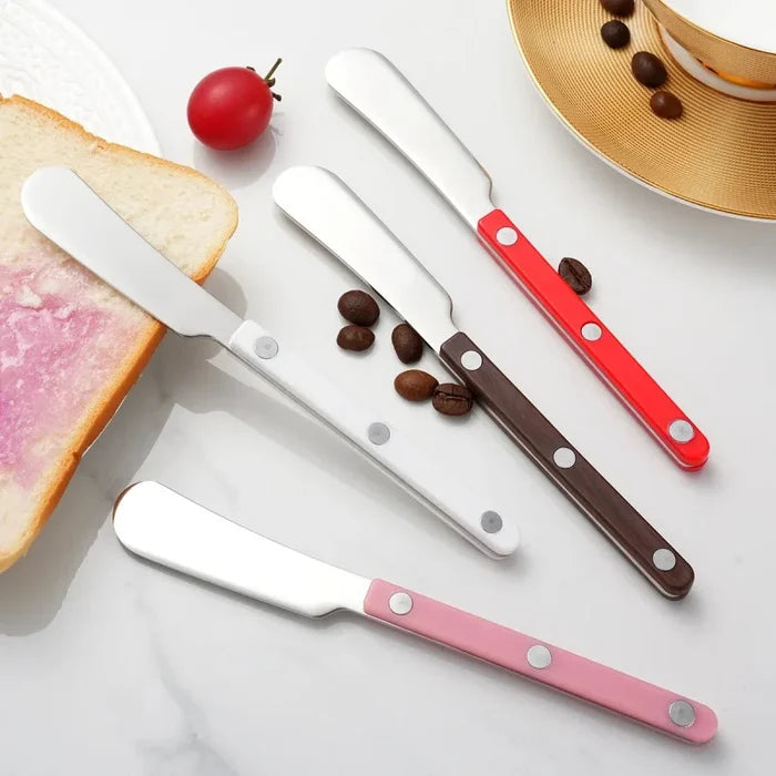 1 Piece 304 Stainless Steel Cheese Butter Knife Western Food Bread Jam Cream Knife Cutlery-Letifly Lights and Decor
