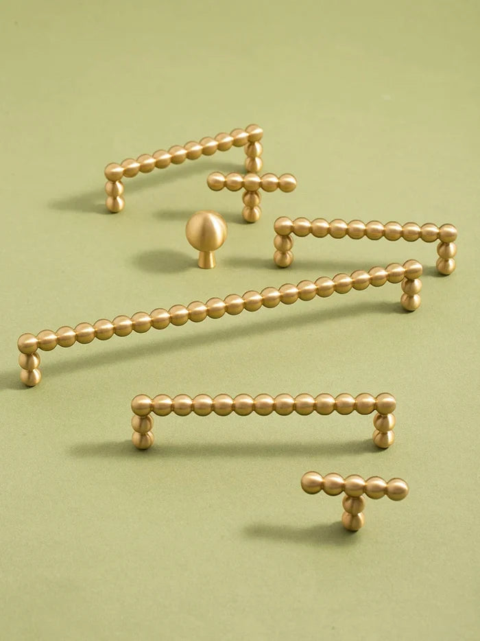 Tinhob Solid Brass Small Round Ball Handle Cabinet Wardrobe Drawer Knobs/ Shoe Cabinets for Drawers Kitchen Handles Accessories-Letifly Lights and Decor