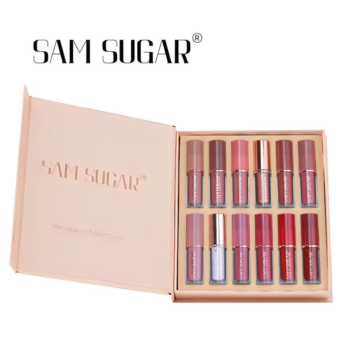 Pearlescent matte velvet lip gloss