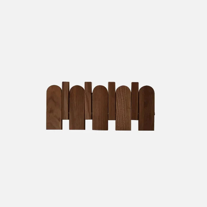 Walnut / Small - 4 Hooks