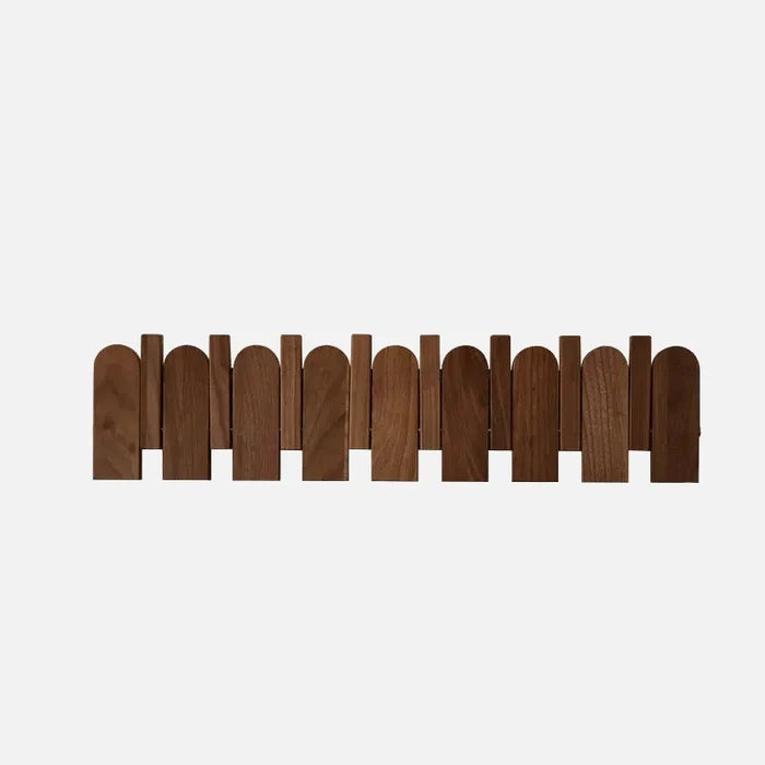 Walnut / Large - 8 Hooks