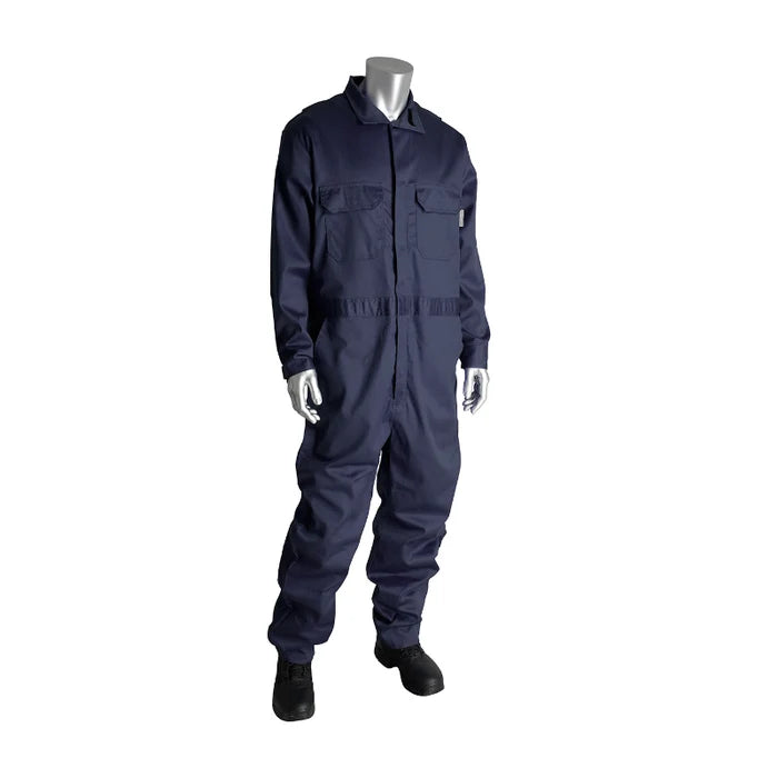 PIP® AR/FR Dual Certified Coverall with Zipper Closure - Navy - 385-FRSC