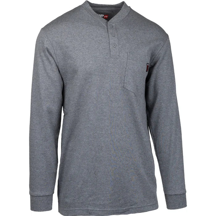 PIP® AR/FR Dual-Certified Long Sleeve Henley - 385-FRHN
