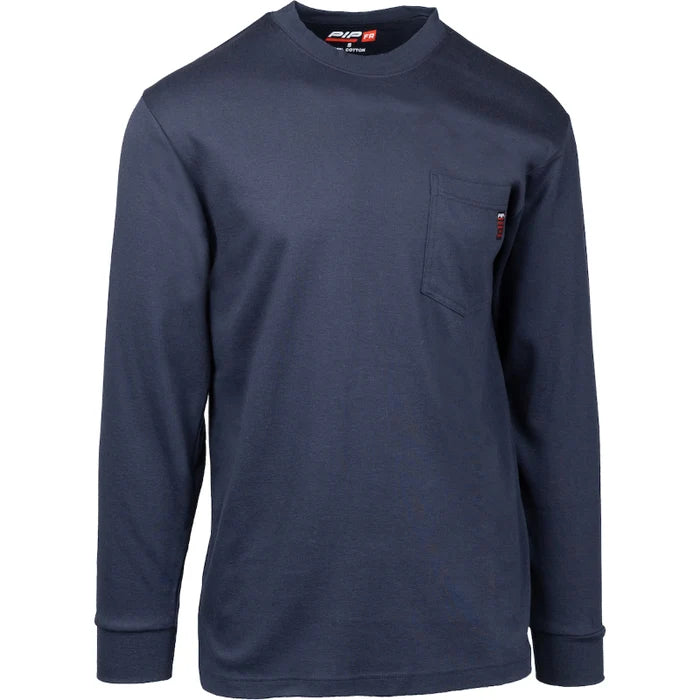 PIP® Flame Resistant Long Sleeve T-Shirt - CAT - 2 - 385-FRLS