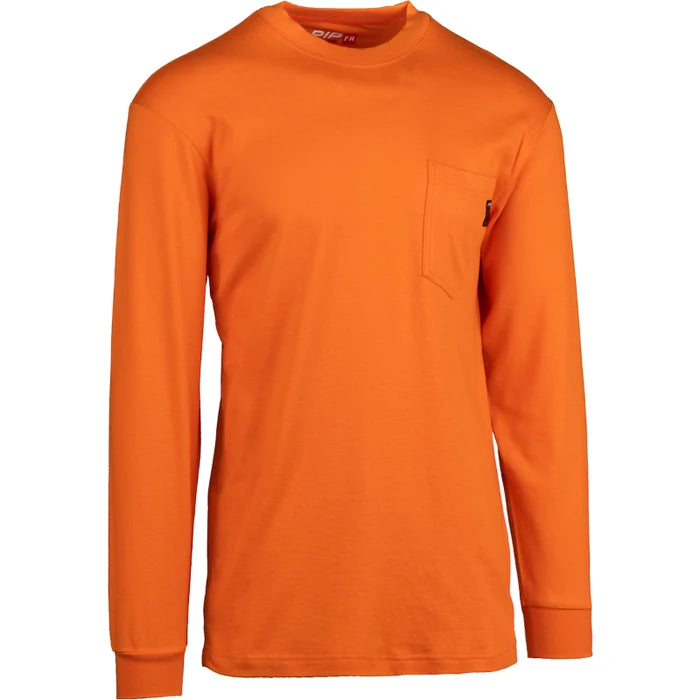 PIP® Flame Resistant Long Sleeve T-Shirt - CAT - 2 - 385-FRLS