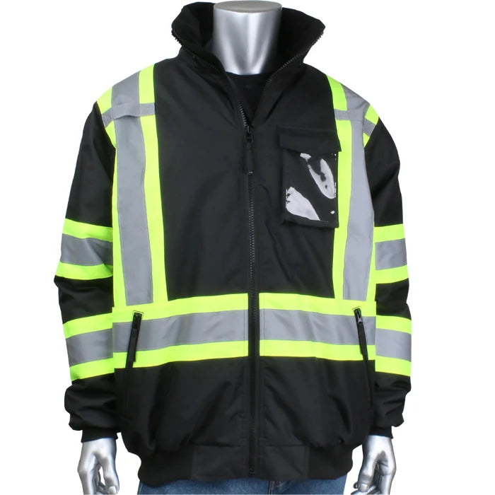 PIP® Two-Tone X-Back Full Zip Bomber Jacket - ANSI Class 1 Type O - 331-1745X