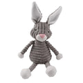 Plush corduroy squeaky dog toy animal shape durable chew toy for puppies and dogs