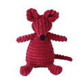 Plush corduroy squeaky dog toy animal shape durable chew toy for puppies and dogs