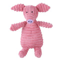 Plush corduroy squeaky dog toy animal shape durable chew toy for puppies and dogs