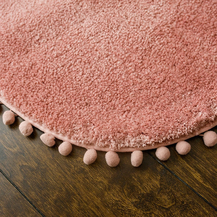 Pom-pom Trimmed Oval Anti-skid Rug-Letifly Lights and Decor