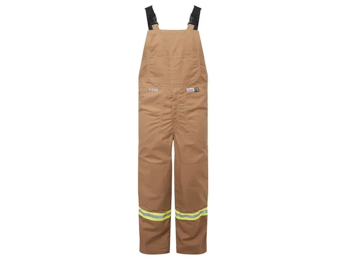 Portwest® Avenger 12 Oz Duck Bib Pants - X Back - Brown - IAS3122