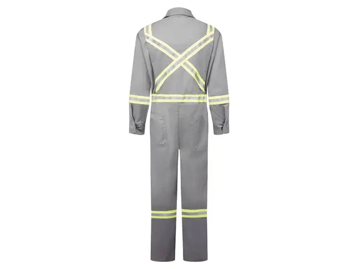 Portwest® Avenger 7 Oz Reflective Trim Flame Resistant Coverall - X Back - Gray - IAS3108