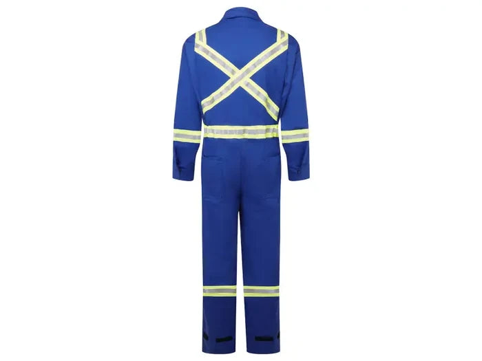 Portwest® Avenger 7 Oz Reflective Trim Flame Resistant Coverall - X Back - Royal Blue - IAS3108