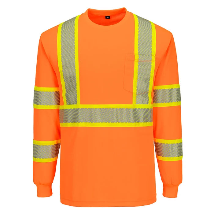 Portwest – Hi-Vis X Back Long Sleeve T-Shirt – CA113
