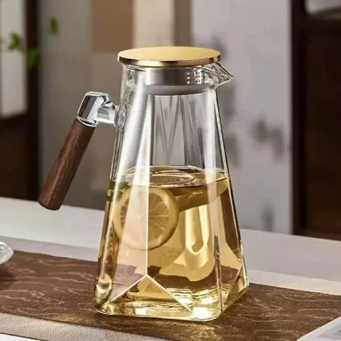 Clear with Gold Lid