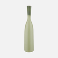 cylinder bottle shape ceramic green decorative vase