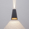 Boxy Black White Gray Double Shining LED Outdoor Wall Light