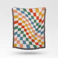 Rainbow Checkered Throw