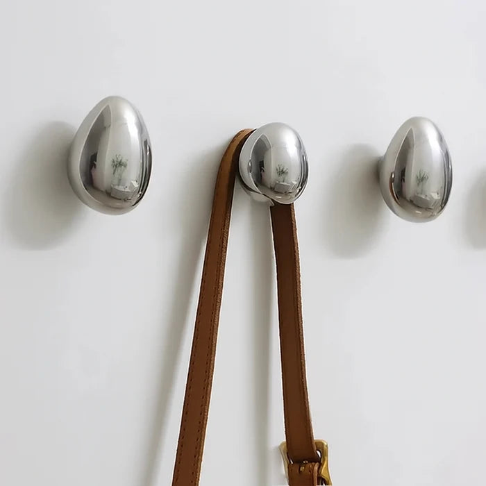 Raindrop Chrome Wall Hooks-Letifly Lights and Decor