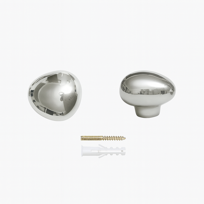 Raindrop Chrome Wall Hooks-Letifly Lights and Decor