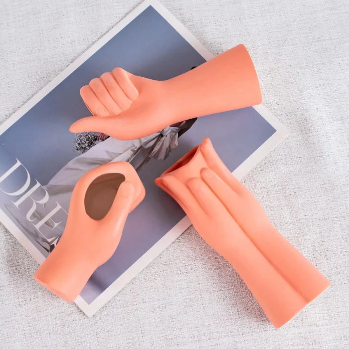Hand Ceramic Vase in pastel colors