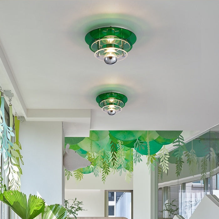 Colorful Medieval Space Acrylic Ceiling Lamp