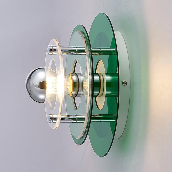 Retro Color Layers Acrylic LED Wall Lamp-Letifly Lights and Decor