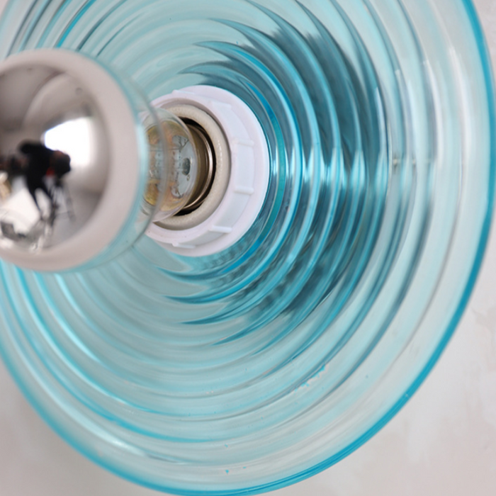 Rigged Colored Glass Disk Wall Lamp-Letifly Lights and Decor
