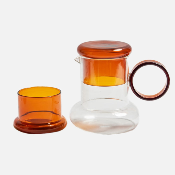 Amber / Pitcher & Cup